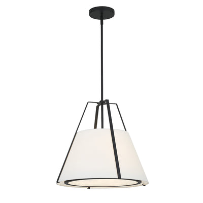 Fulton 3 Light Black Chandelier Chandelier Crystorama