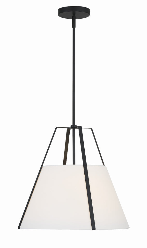 Fulton 3 Light Black Chandelier Chandelier Crystorama