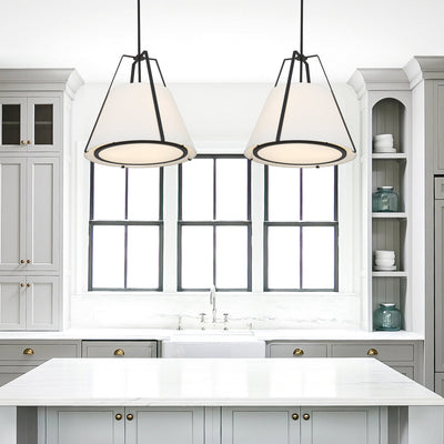 Fulton 3 Light Black Chandelier Chandelier Crystorama