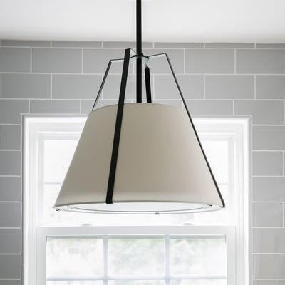 Fulton 3 Light Black Chandelier Chandelier Crystorama