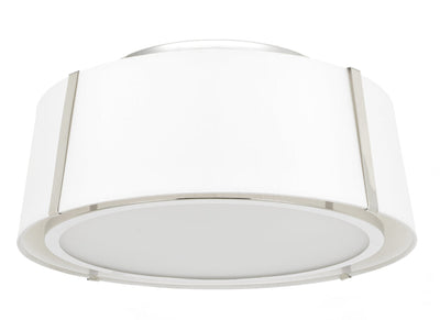 Fulton 3 Light Polished Nickel Semi Flush Mount Semi Flush Crystorama