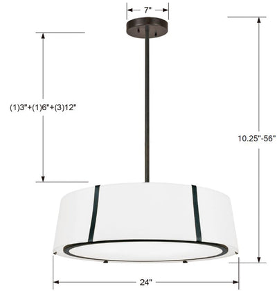 Fulton 6 Light Matte Black Chandelier Chandelier Crystorama