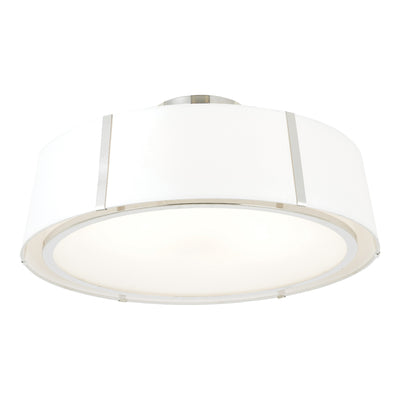 Fulton 6 Light Polished Nickel Semi Flush Mount Semi Flush Crystorama