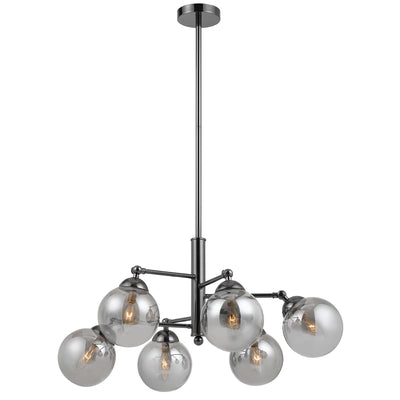 40W X 6 PRATO METAL/GLASS 6 LIGHTS CHANDELIER Chandelier Cal Lighting