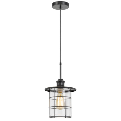 60W SILVERTON METAL/GLASS PENDANT FIXTURE (EDISON BULBS INCLUDED) Pendant Cal Lighting