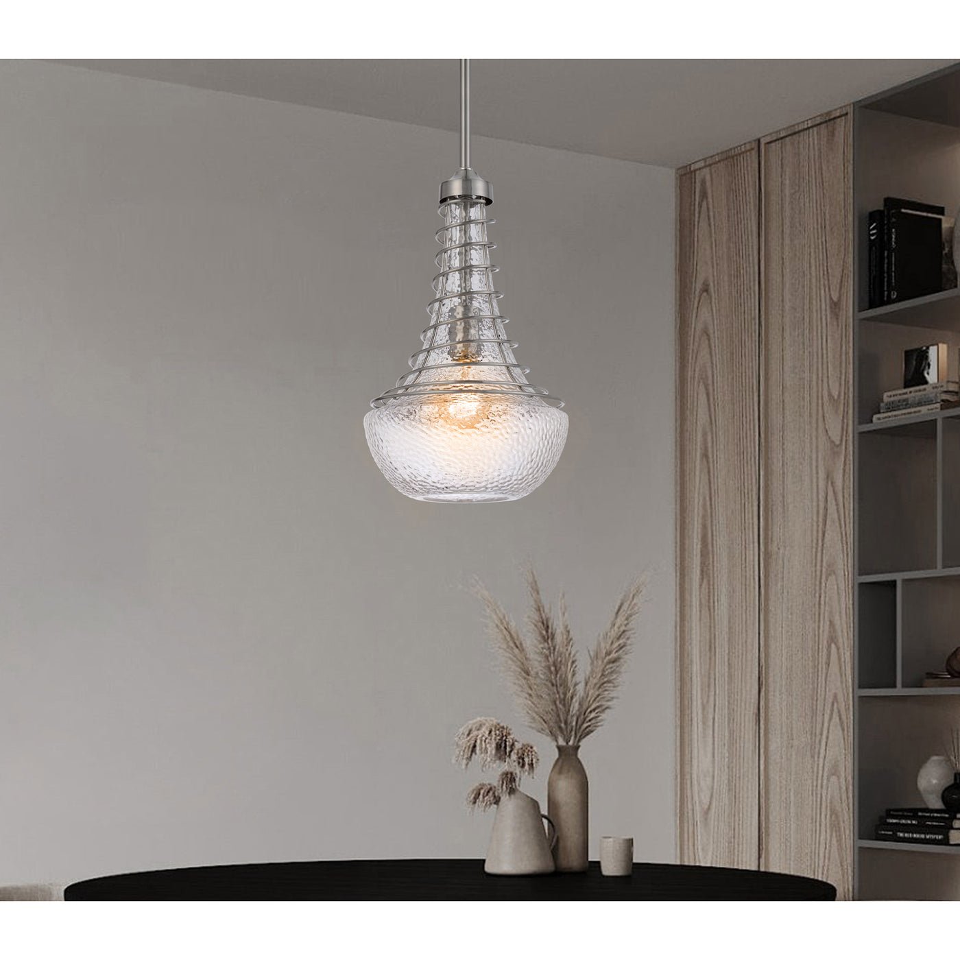 60W BARABOO METAL/GLASS MINI PENDANT Pendant Cal Lighting