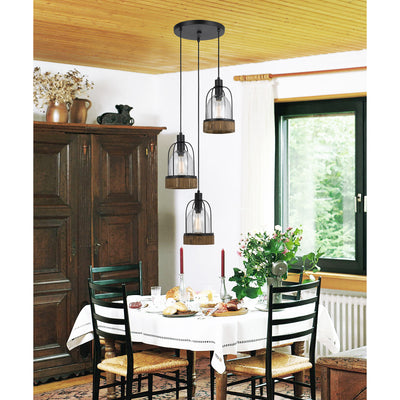 60W X 3 BEACON GLASS PENDANT(EDISON BULBS NOT INCLUDED) Pendant Cal Lighting