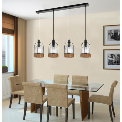 60W X 4 BEACON ISLAND FIXTURE(EDISON BULBS NOT INCLUDED) Chandelier Cal Lighting