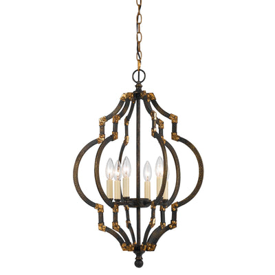 40W X 6 HOWELL METAL PENDANT Pendant Cal Lighting