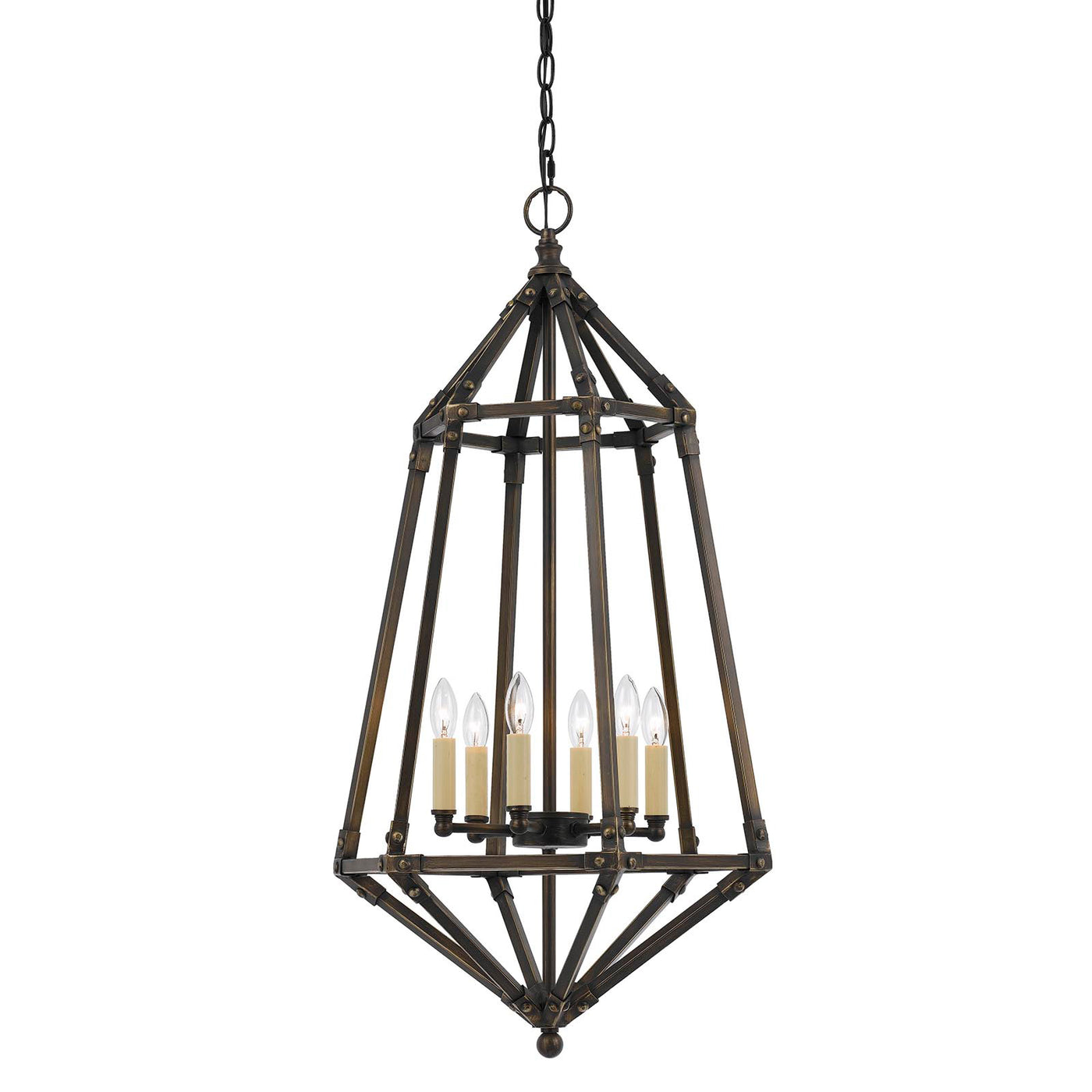 40W X 6 DENMARK METAL PENDANT Pendant Cal Lighting