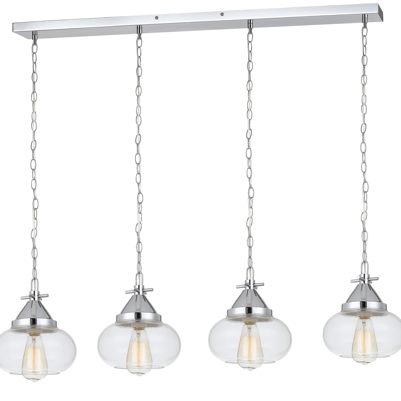 60W X 4 MAYWOOD GLASS PENDANT (EDISON BULBS NOT INCLUDED) Pendant Cal Lighting