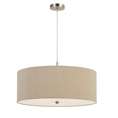 60W X 3 ADDISON DRUM PENDANT FIXTURE. DIA:24" Pendant Cal Lighting