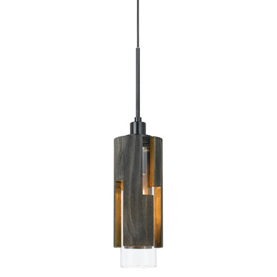 60W REGGIO WOOD PENDANT GLASS FIXTURE (EDISON BULB NOT INCLUDED) Chandelier Cal Lighting