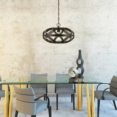 60W ALMA METAL MESH PENDANT FIXTURE (EDISON BULB NOT INCLUDED) Chandelier Cal Lighting