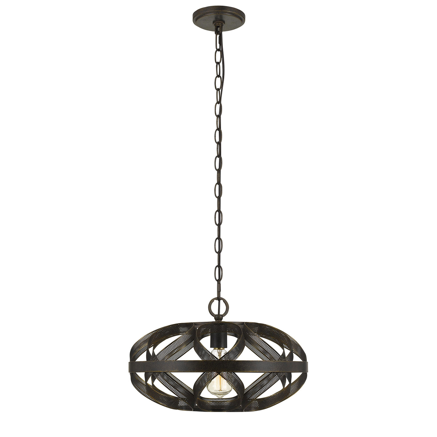 60W ALMA METAL MESH PENDANT FIXTURE (EDISON BULB NOT INCLUDED) Chandelier Cal Lighting