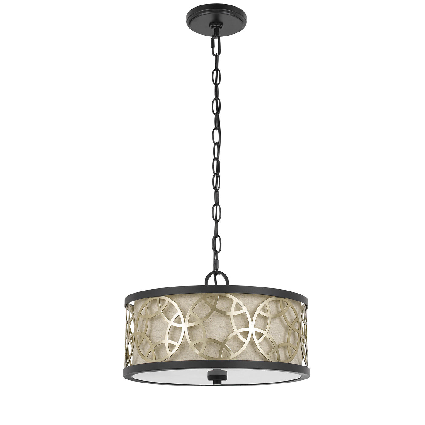 60W X 2 CARMEL 2 LIGHT METAL 2 IN 1 SEMI-FLUSH / PENDANT CHANDELIER Chandelier Cal Lighting