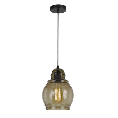 60W TERAMO RIPPLED GLASS PENDANT (EDISON BULB NOT INCLUDED) Pendant Cal Lighting