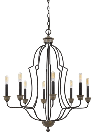 60W X 8 LEBRIJA METAL CHANDELIER (EDISON BULBS NOT INCLUDED) Chandelier Cal Lighting