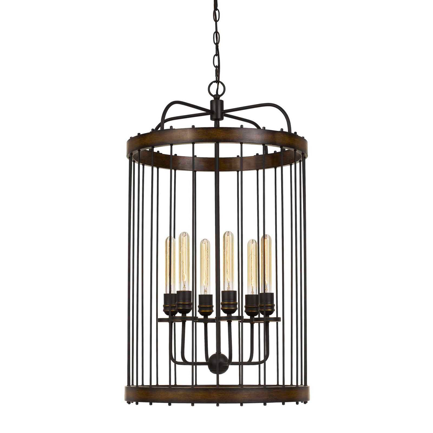 CANTANIA 60W X 6 METAL PENDANT FIXTURE  (EDISON BULBS NOT INCLUDED) Pendant Cal Lighting