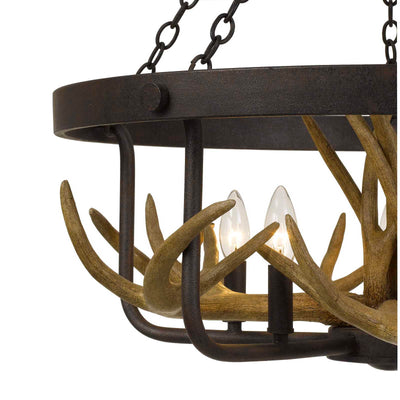 ANGELO 60W X 5 METAL ANTLER CHANDELIER Chandelier Cal Lighting