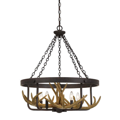 ANGELO 60W X 5 METAL ANTLER CHANDELIER Chandelier Cal Lighting