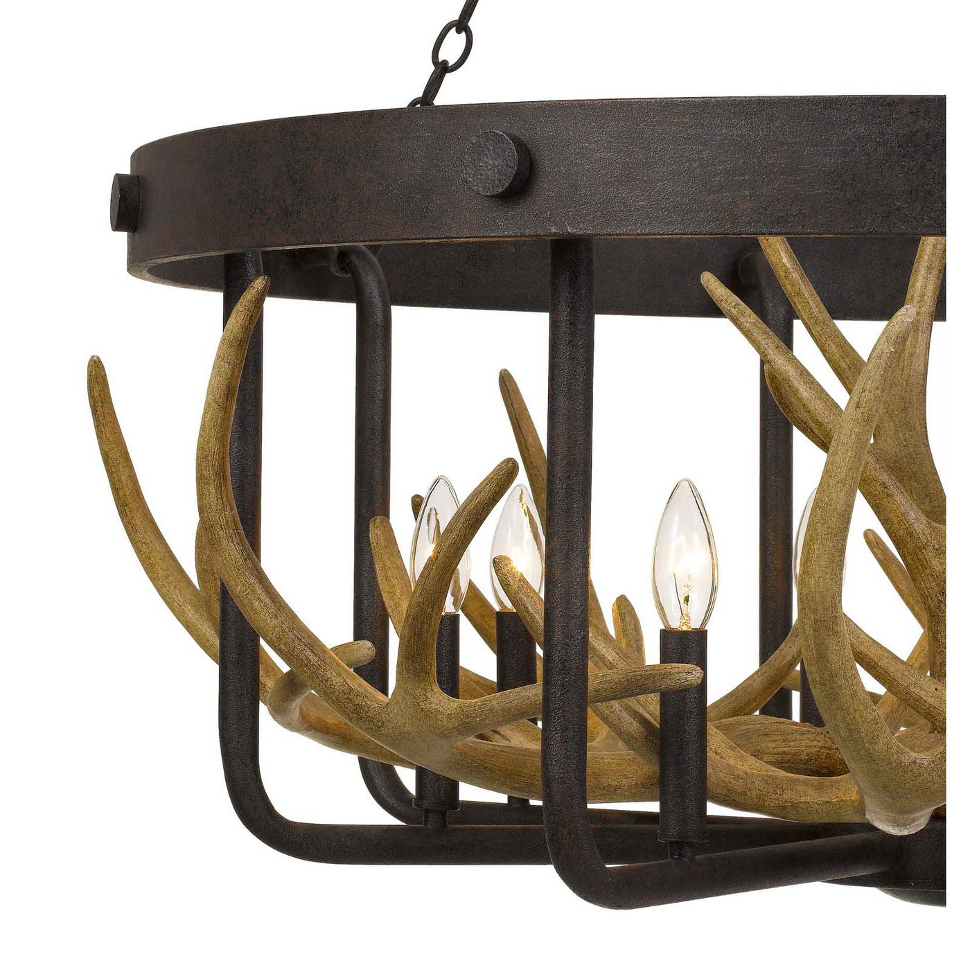 ANGELO 60W X 8 METAL ANTLER CHANDELIER Chandelier Cal Lighting