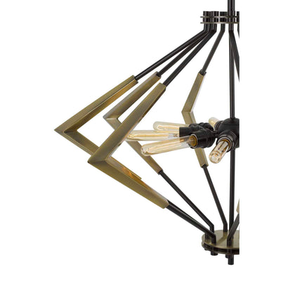 MALOUNTA 60W X 9 METAL CHANDELIER (EDISON BULBS NOT INCLUDED) Chandelier Cal Lighting