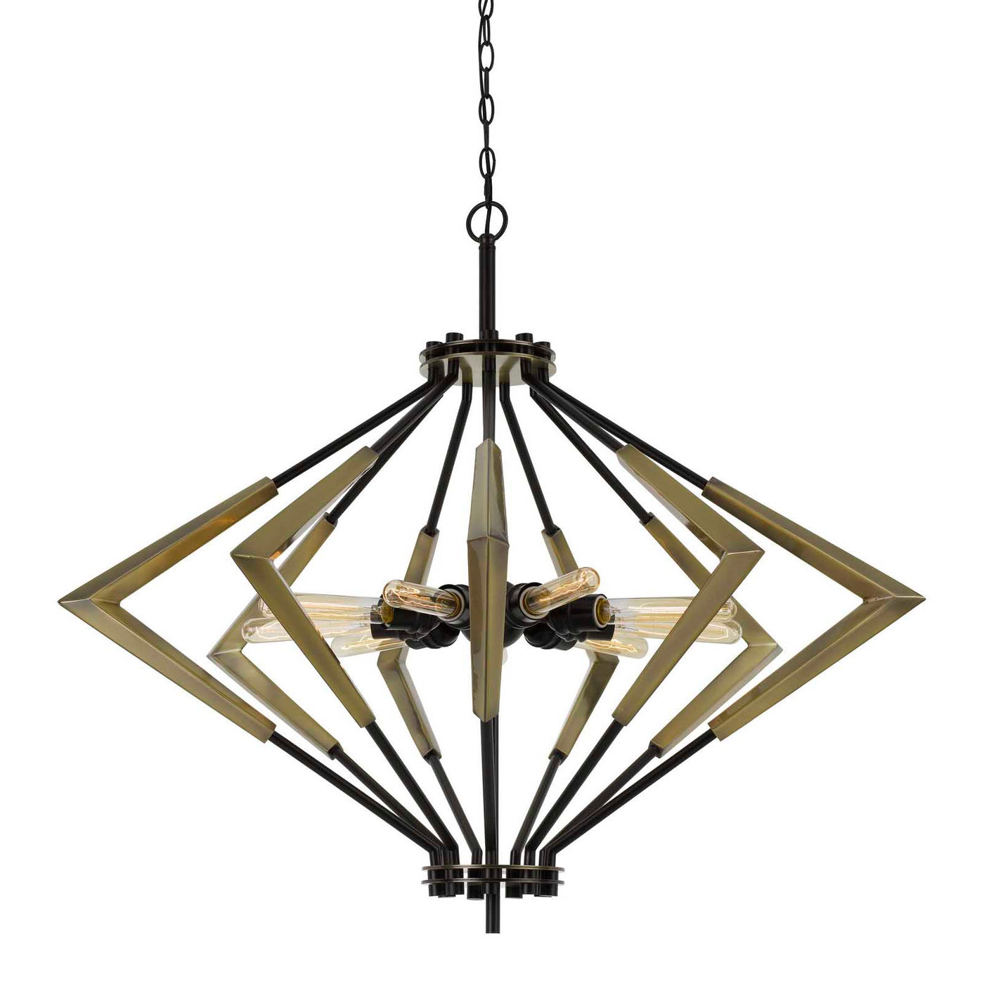 MALOUNTA 60W X 9 METAL CHANDELIER (EDISON BULBS NOT INCLUDED) Chandelier Cal Lighting