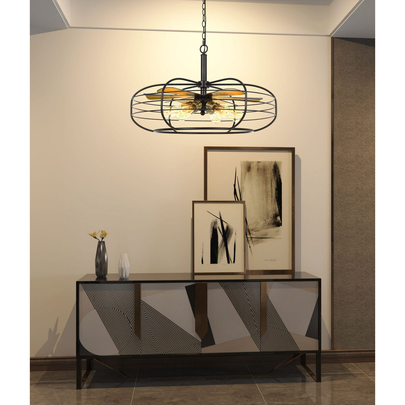 MARGO 60W X 6 METAL CHANDELIER (EDISON BULBS NOT INCLUDED) Chandelier Cal Lighting