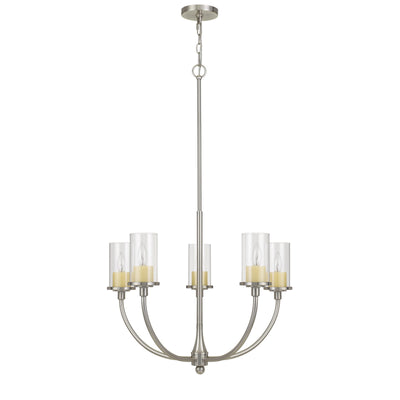 JERVIS METAL CHANDELIER WITH GLASS SHADES Chandelier Cal Lighting