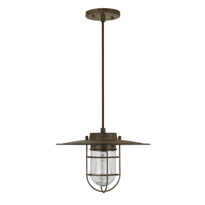 OWENTON OLD INDUSTRIAL METAL PENDANT WITH GLASS SHIELD (EDISON BULB NOT INCLUDED) Pendant Cal Lighting