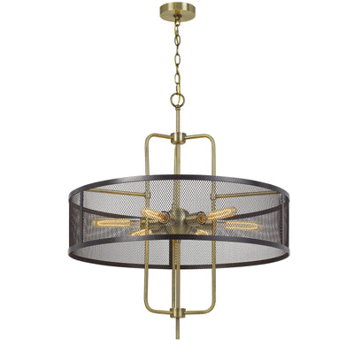 60W X 6 LEIDEN METAL CHANDELIER WITH MESH SHADE (EDISON BULBS ARE NOT INCLUDED) Chandelier Cal Lighting