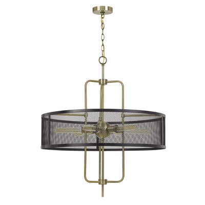 60W X 6 LEIDEN METAL CHANDELIER WITH MESH SHADE (EDISON BULBS ARE NOT INCLUDED) Chandelier Cal Lighting