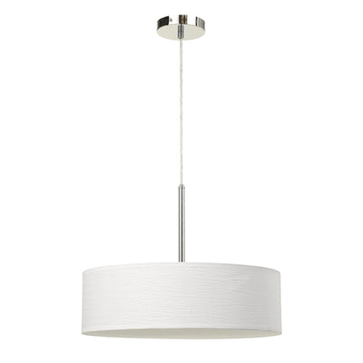 LED 18W DIMMABLE PENDANT WITH DIFFUSER AND HARDBACK FABRIC SHADE Pendant Cal Lighting