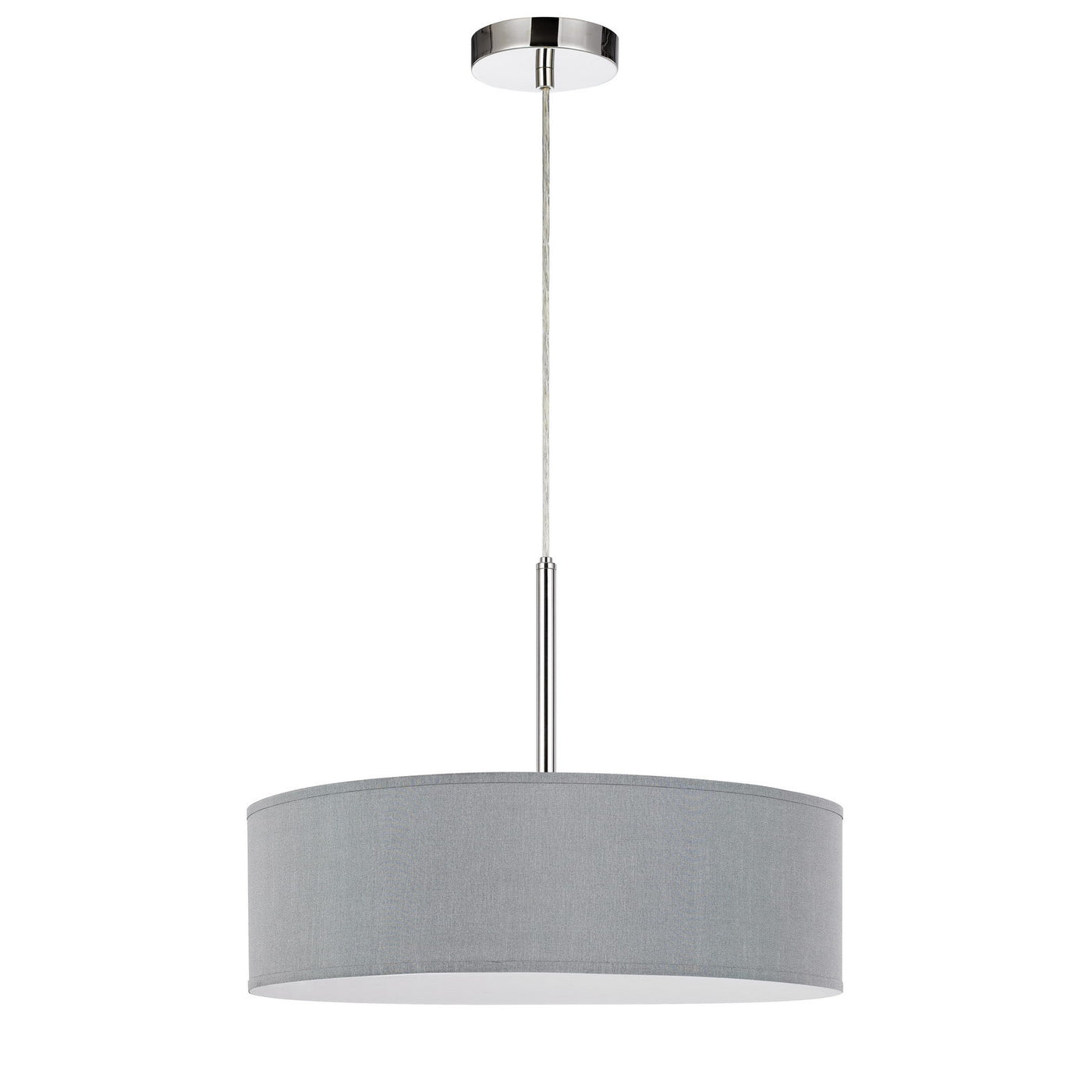 LED 18W DIMMABLE PENDANT WITH DIFFUSER AND HARDBACK FABRIC SHADE Pendant Cal Lighting