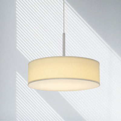 LED 18W DIMMABLE PENDANT WITH DIFFUSER AND HARDBACK FABRIC SHADE Pendant Cal Lighting