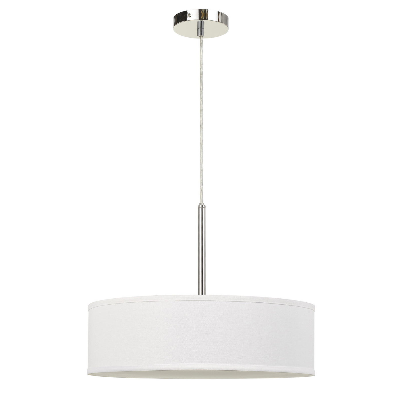 LED 18W DIMMABLE PENDANT WITH DIFFUSER AND HARDBACK FABRIC SHADE Pendant Cal Lighting