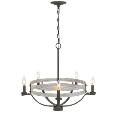 60W X 5 BRIG METAL CHANDELIER Chandelier Cal Lighting