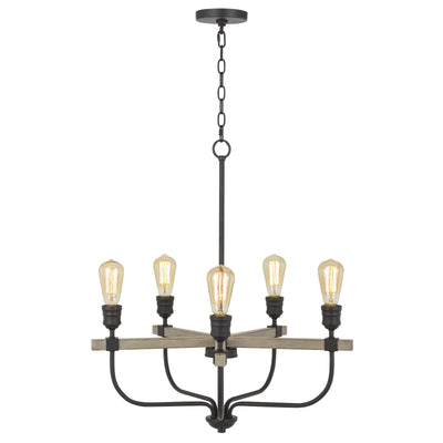 60W X 5 SION METAL CHANDELIER Chandelier Cal Lighting