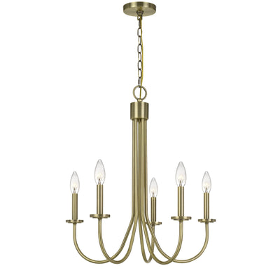 60W X 5 SPIEZ METAL CHANDELIER Chandelier Cal Lighting