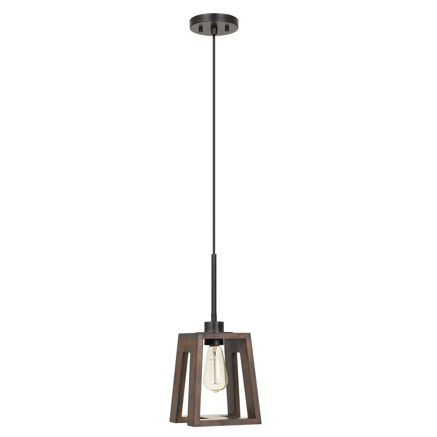 60W BIEL WOOD PENDANT (EDISON BULB NOT INCLUDED) Pendant Cal Lighting