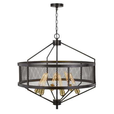 60W X 6 HALLE METAL CHANDELIER (EDISON BULBS ARE NOT INCLUDED) Chandelier Cal Lighting