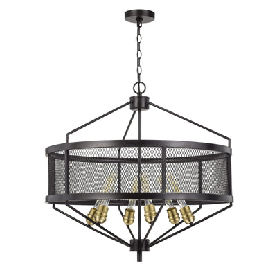 60W X 6 HALLE METAL CHANDELIER (EDISON BULBS ARE NOT INCLUDED) Chandelier Cal Lighting