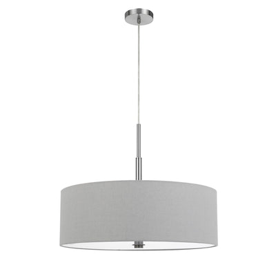 60W X 4 LONOKE PENDANT FIXTURE WITH HARDBACK DRUM SHADE Chandelier Cal Lighting