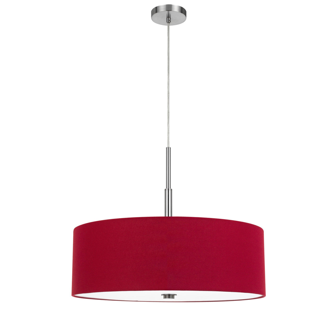 60W X 4 LONOKE PENDANT FIXTURE WITH HARDBACK DRUM SHADE Chandelier Cal Lighting