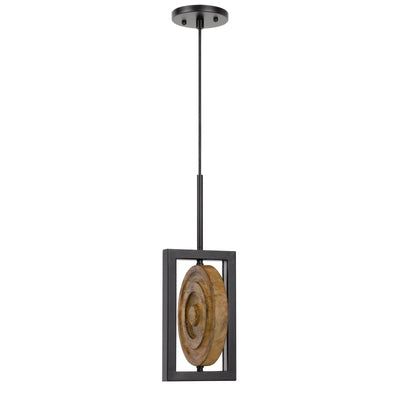 FANO INTEGRATED DIMMABLE LED WOOD/METAL MINI PENDANT FIXTURE. 16W, 1280 LUMEN. 3000K Pendant Cal Lighting