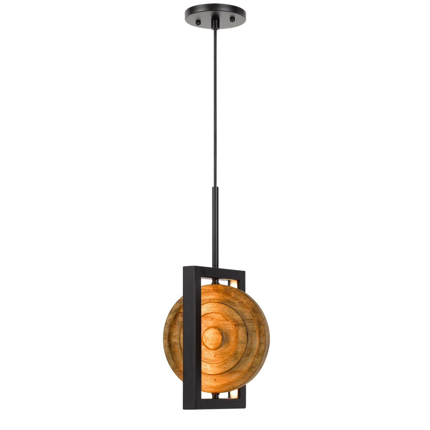 FANO INTEGRATED DIMMABLE LED WOOD/METAL MINI PENDANT FIXTURE. 16W, 1280 LUMEN. 3000K Pendant Cal Lighting