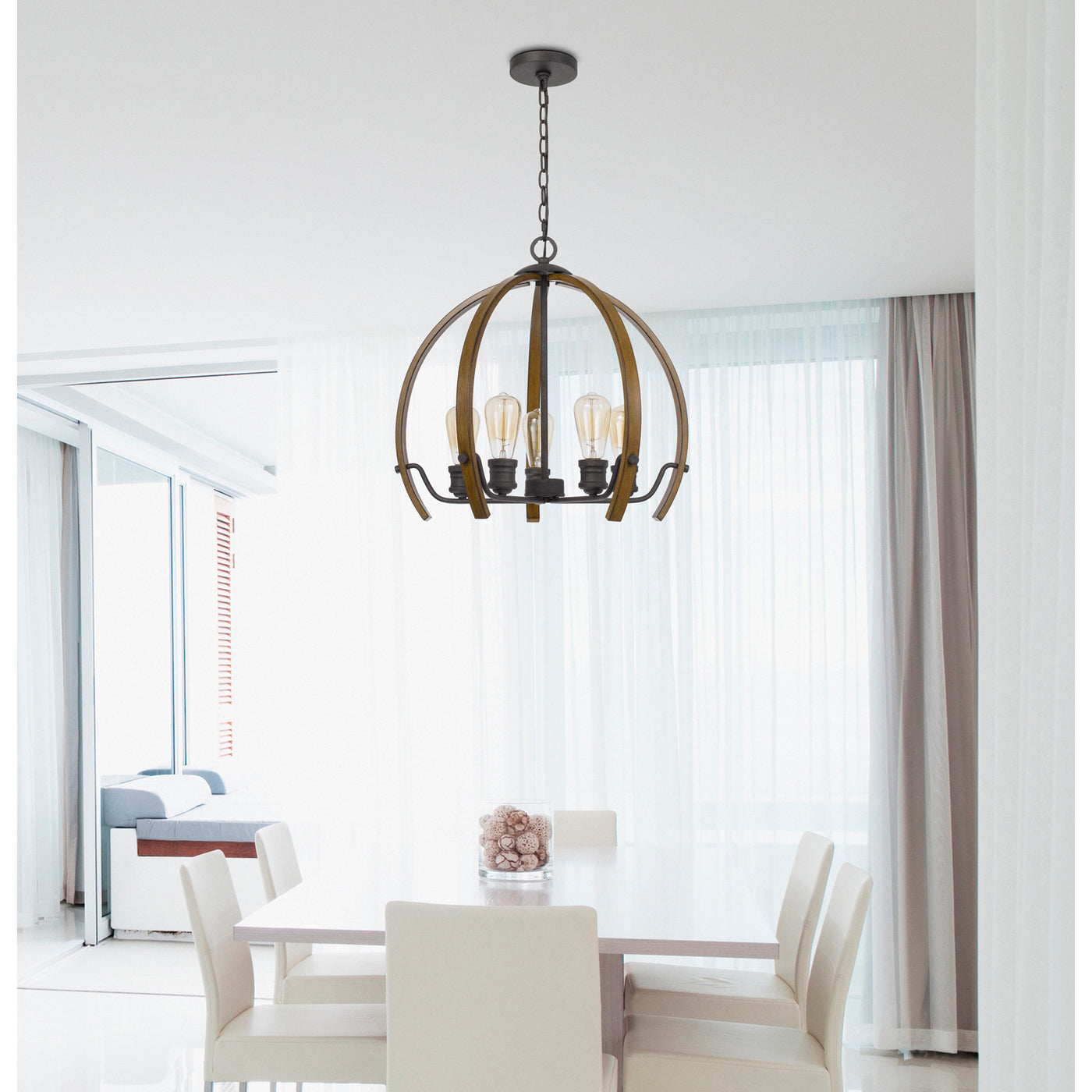 60W X 5 RIVERTON METAL CHANDELIER Chandelier Cal Lighting