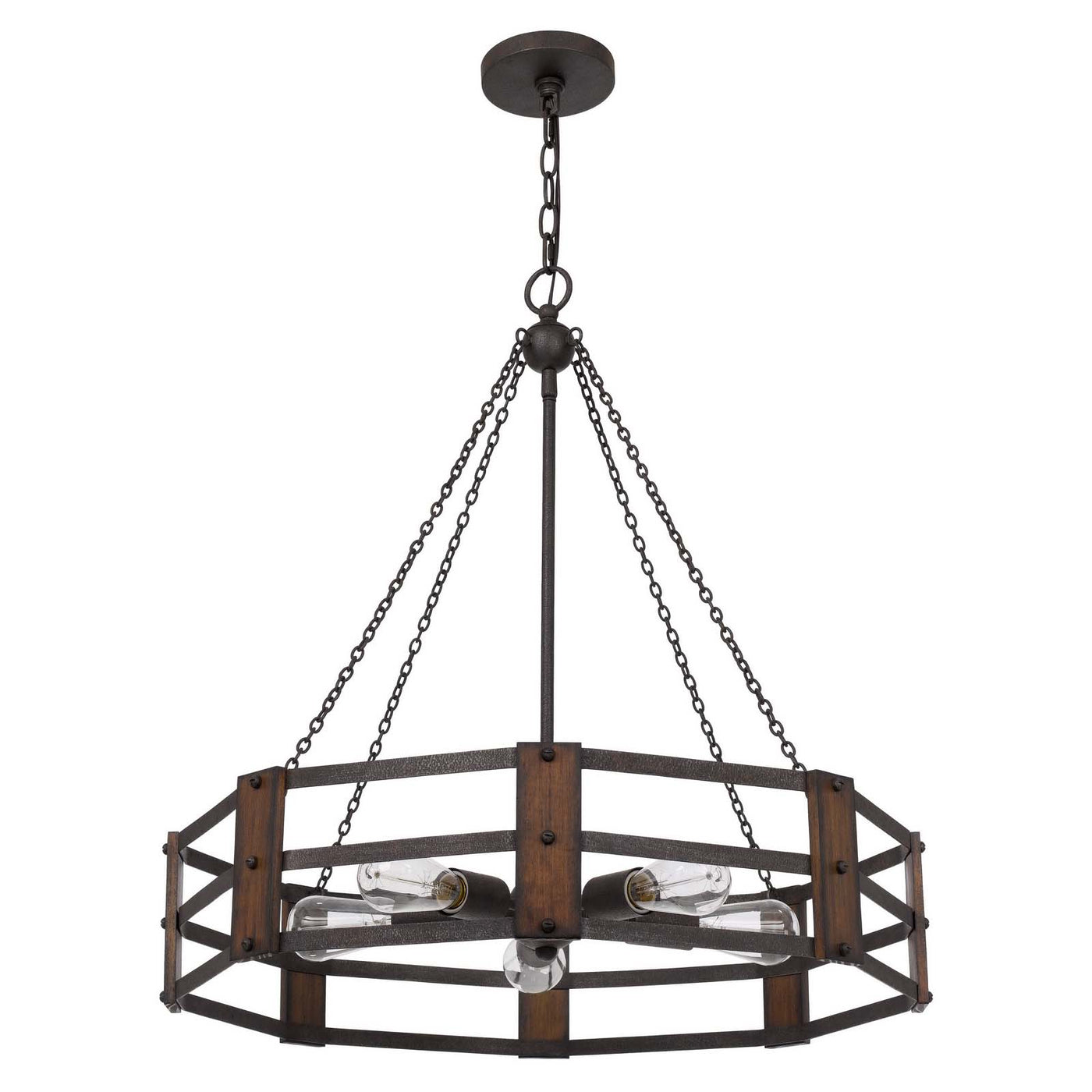 60W X 5 PROVO METAL CHANDELIER Chandelier Cal Lighting