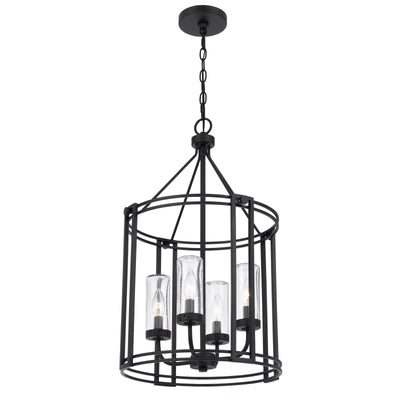 LUTON CAGE METAL CHANDELIER WITH GLASS SHADES Floor Lamp Cal Lighting